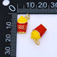 24K Gold Filled French Fries Enamel 3D Multidimensional Charm | AF1563