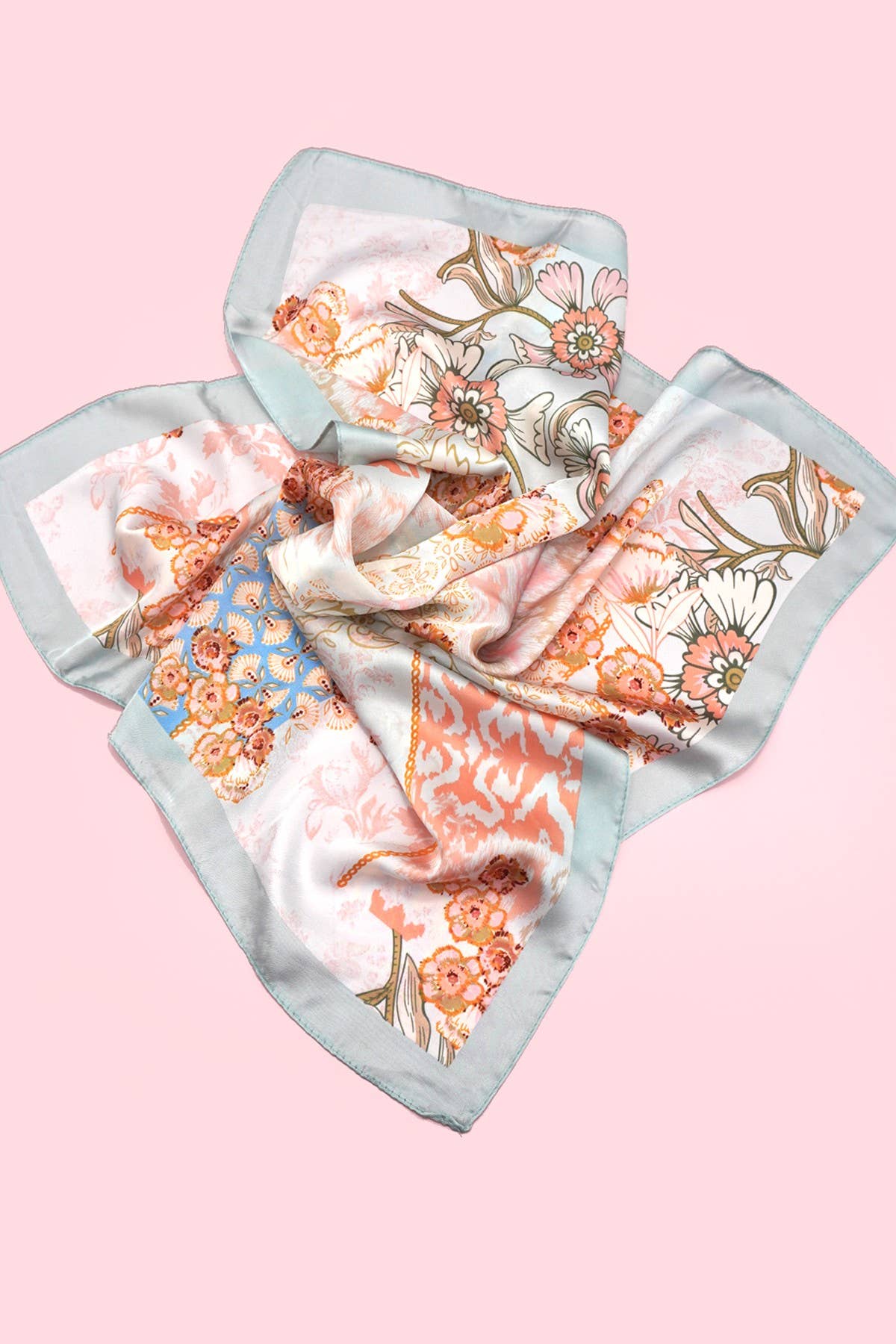 Large Floral Bandana Scarf
