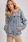 The Luxe Faux Fur Denim Jacket