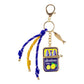 Sardine Can Charm Accent Knotted Cords Drop Bag Charm Keychain