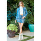 Cutted Hem Cropped Denim Jacket