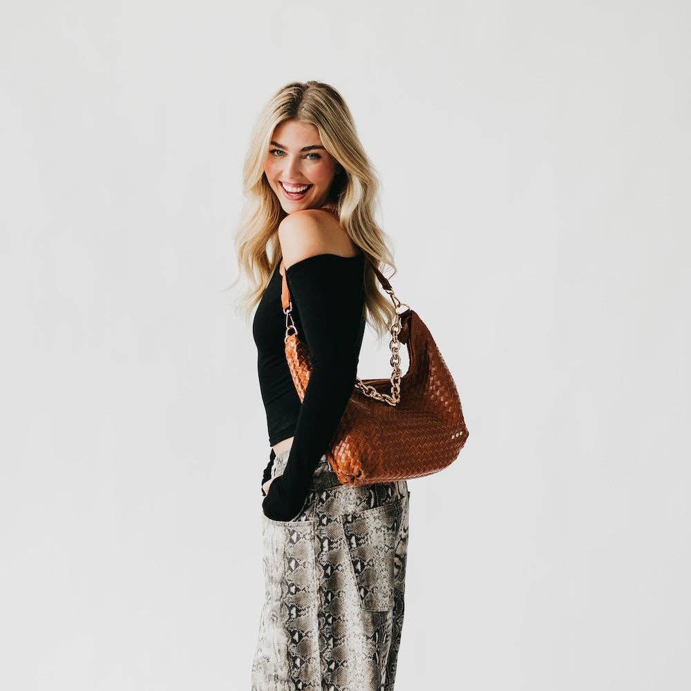 Sienna Slouchy Woven Shoulder Bag: 7 colors!