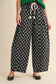 Polka Dot Pleated Barrel Pants - 3 Colors Available