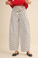 Polka Dot Pleated Barrel Pants - 3 Colors Available