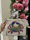 Crabby Waves Beaded Wristlet