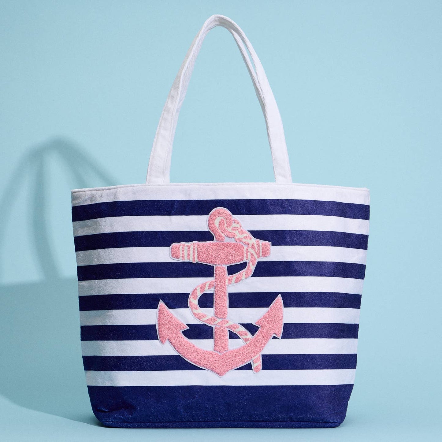 Anchor Striped Tote Bag: Two Colors