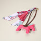 Faux Leather Horse Tassel Scarf Keychain / Bag Charm