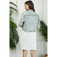 Butterfly Rhinestone Denim Jacket