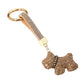 Bling Studded Dog Dangle Keychain / Bag Charm