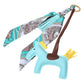 Faux Leather Horse Tassel Scarf Keychain / Bag Charm