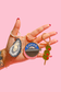 Oyster Enamel Keychain Bag Charm