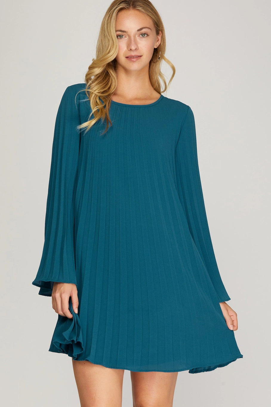 Pleated Misty Dress