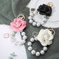 Chunky Pearl Beaded Keychain Bag Charm