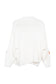 White Floral Fall Stitched Sweater