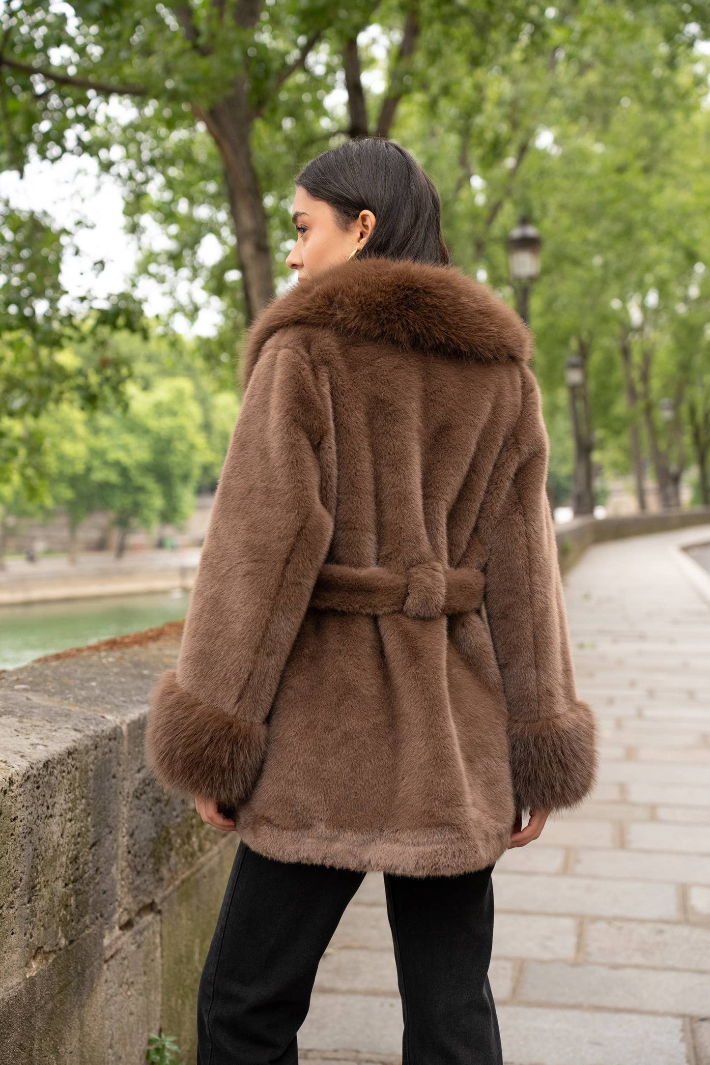French Faux Fur Coat