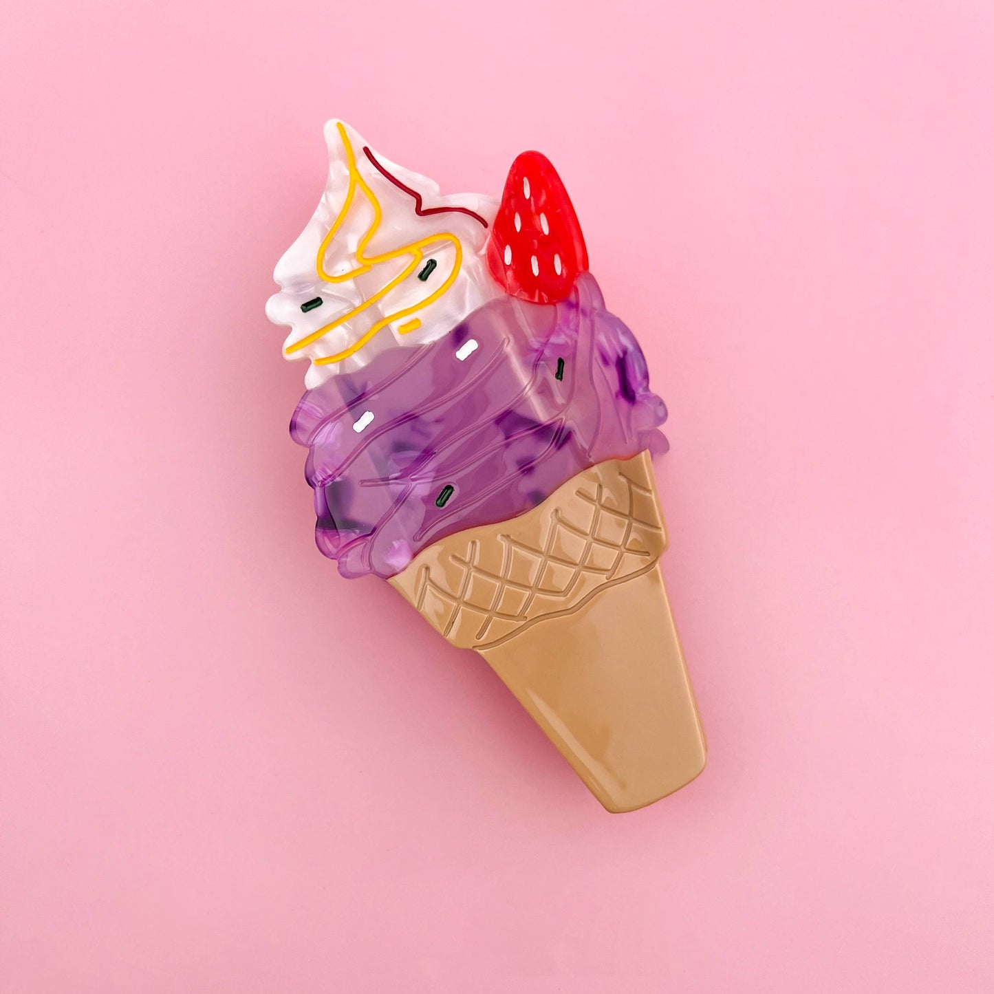 Acetate Ice Cream Hair Claw