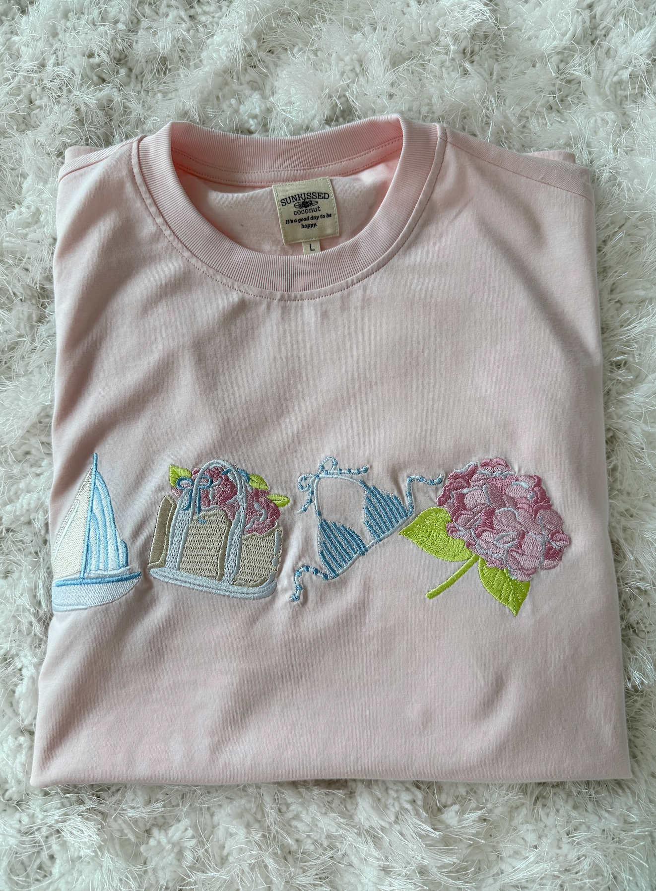 Old Harbor Garden Embroider Tee