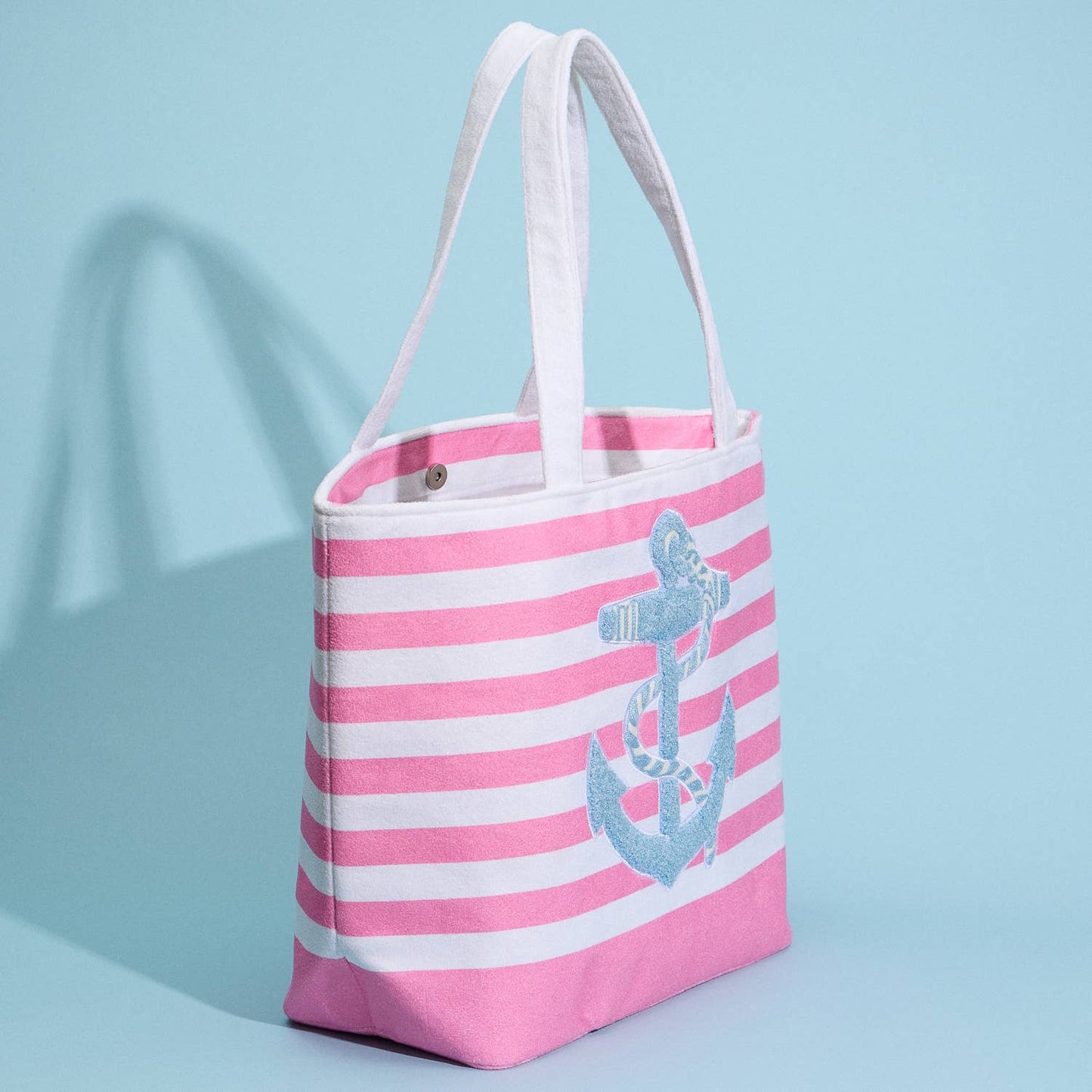 Anchor Striped Tote Bag: Two Colors