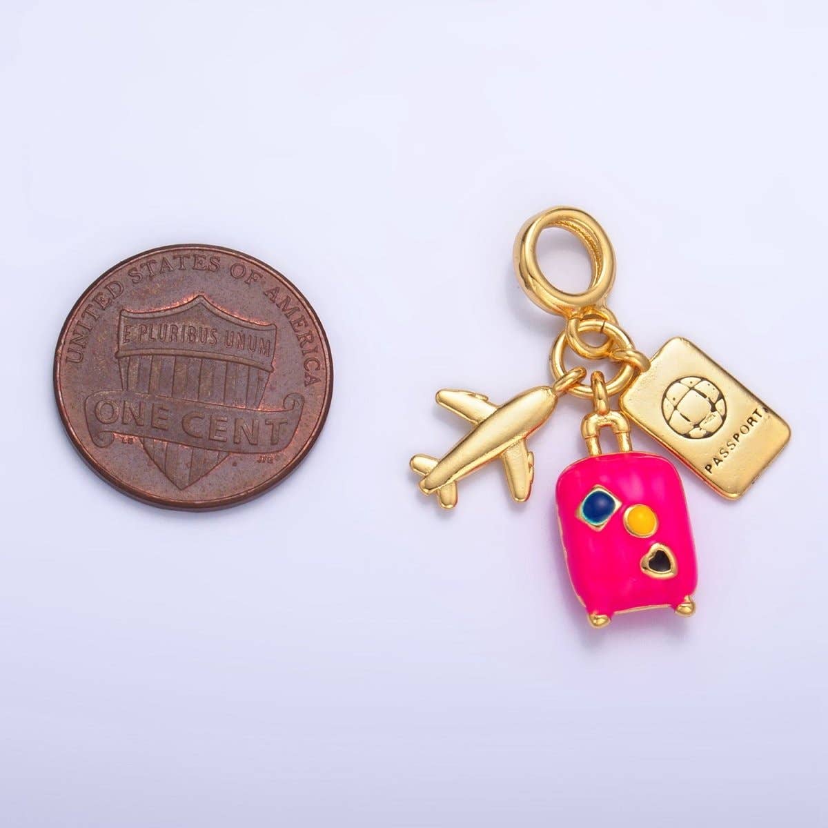24K Gold Filled Travel Multidimensional Charm
