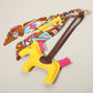 Faux Leather Horse Tassel Scarf Keychain / Bag Charm