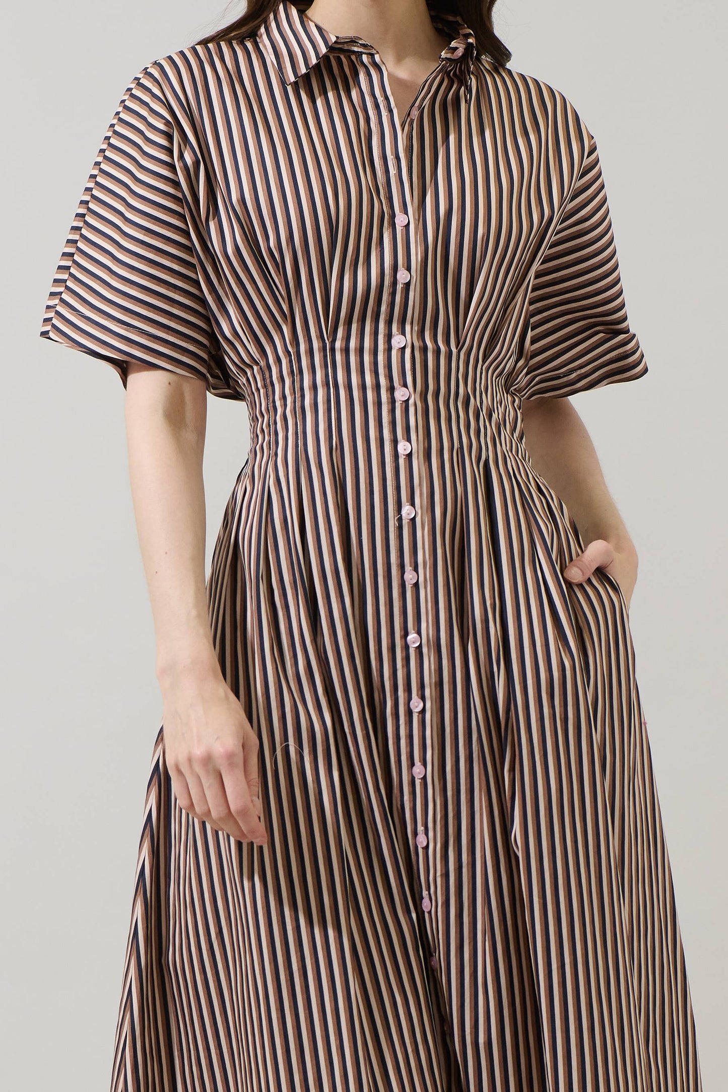 Wilderra Pleated Midi Dress