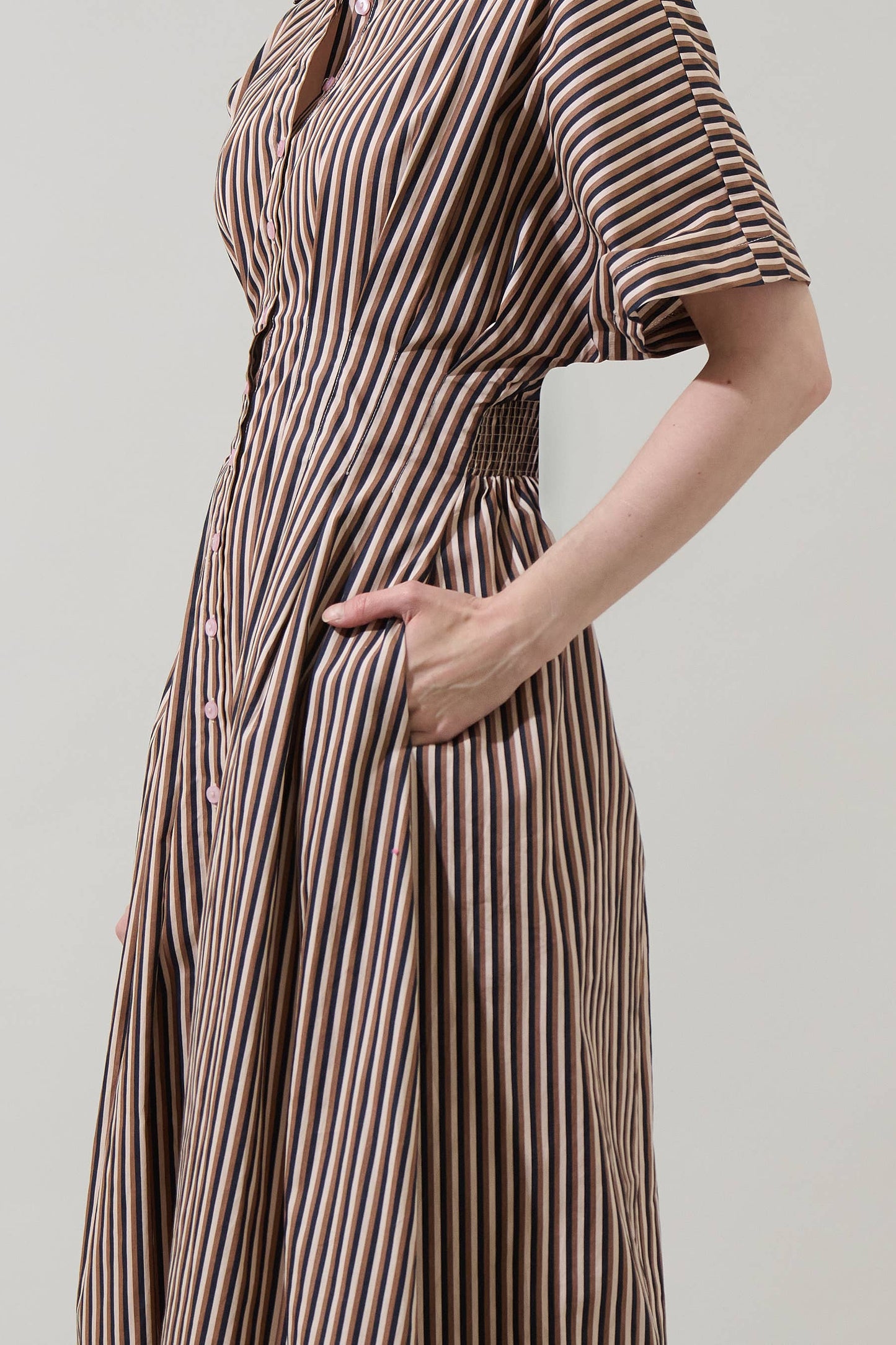 Wilderra Pleated Midi Dress