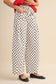 Polka Dot Pleated Barrel Pants - 3 Colors Available