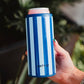 Light Blue and Navy Can Insulator