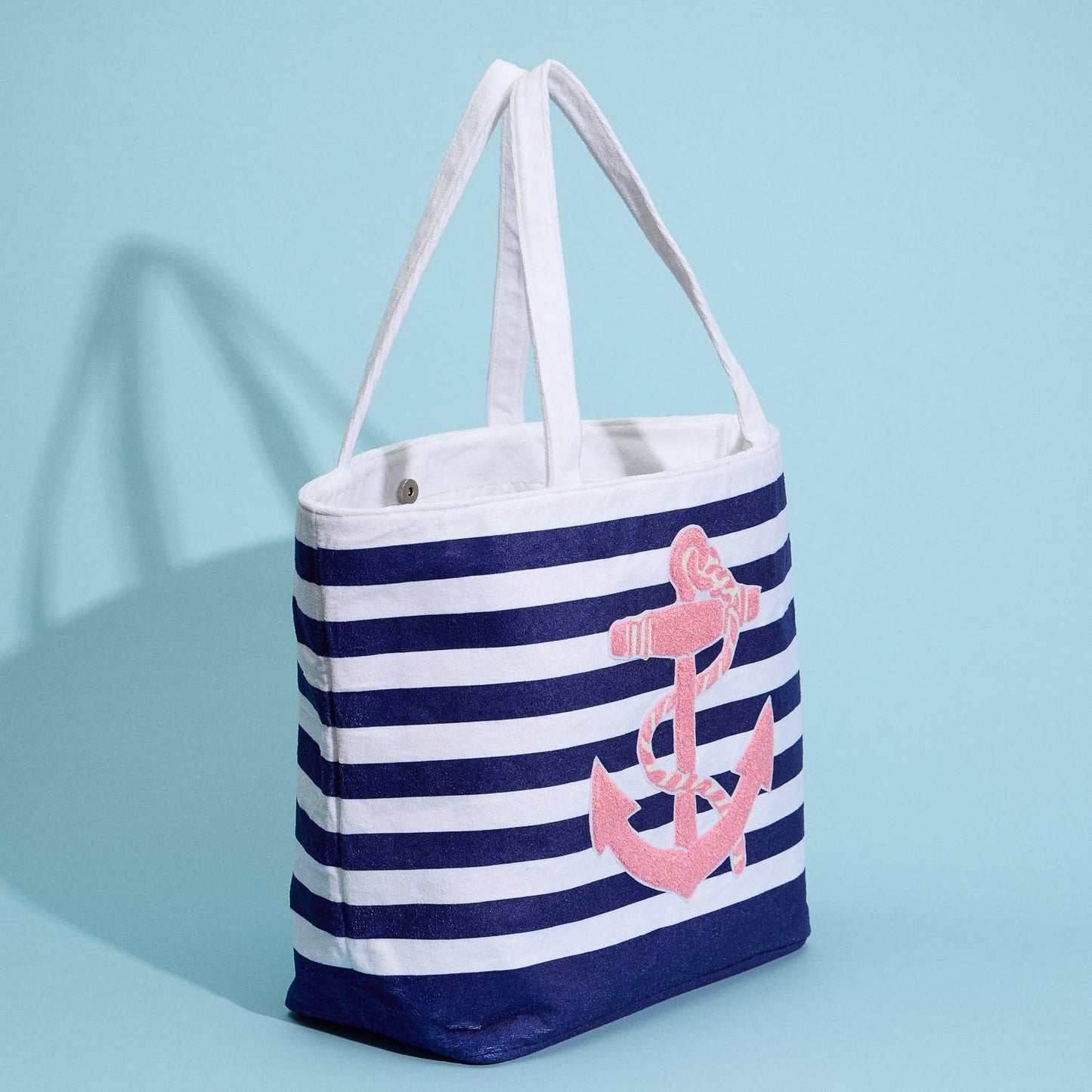 Anchor Striped Tote Bag: Two Colors
