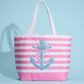 Anchor Striped Tote Bag: Two Colors