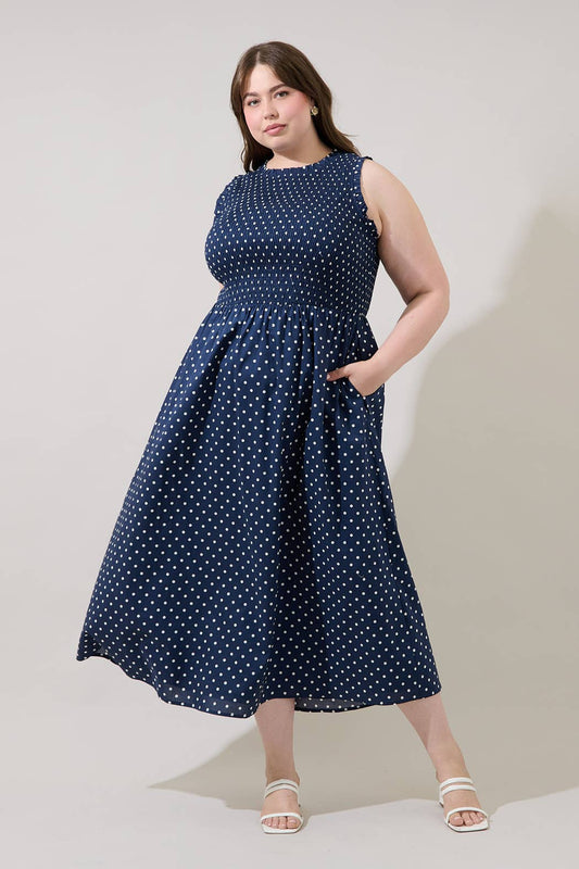 Ivany Polka Dot Midi