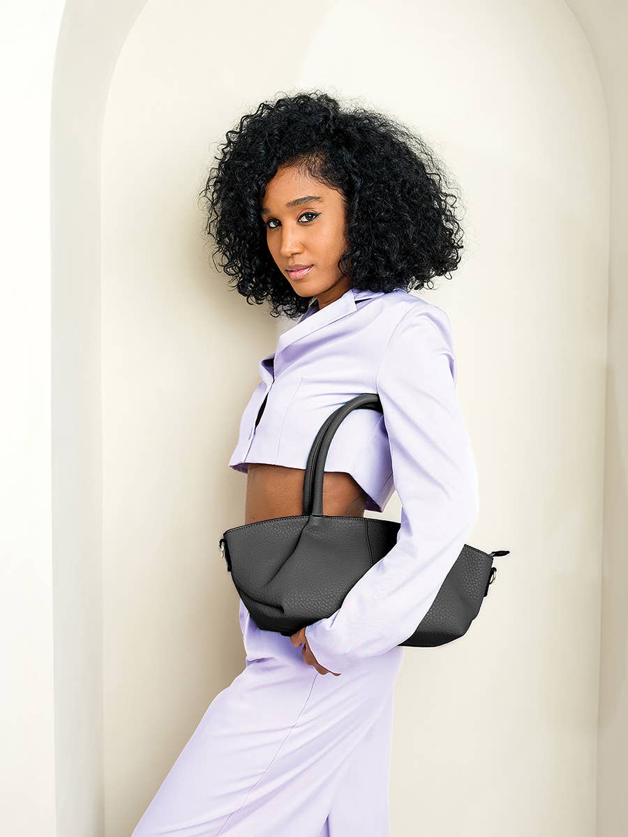 Karen Dual Handle Baguette Bag: THREE COLORS