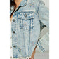 Butterfly Rhinestone Denim Jacket