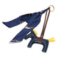 Faux Leather Horse Tassel Scarf Keychain / Bag Charm
