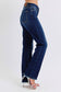 Judy Blue Jeans: Straight Leg with Fray Hem