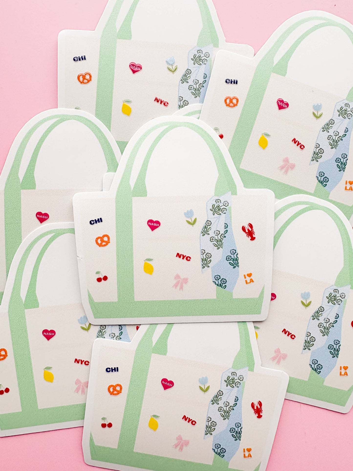 The City Girl Tote Sticker