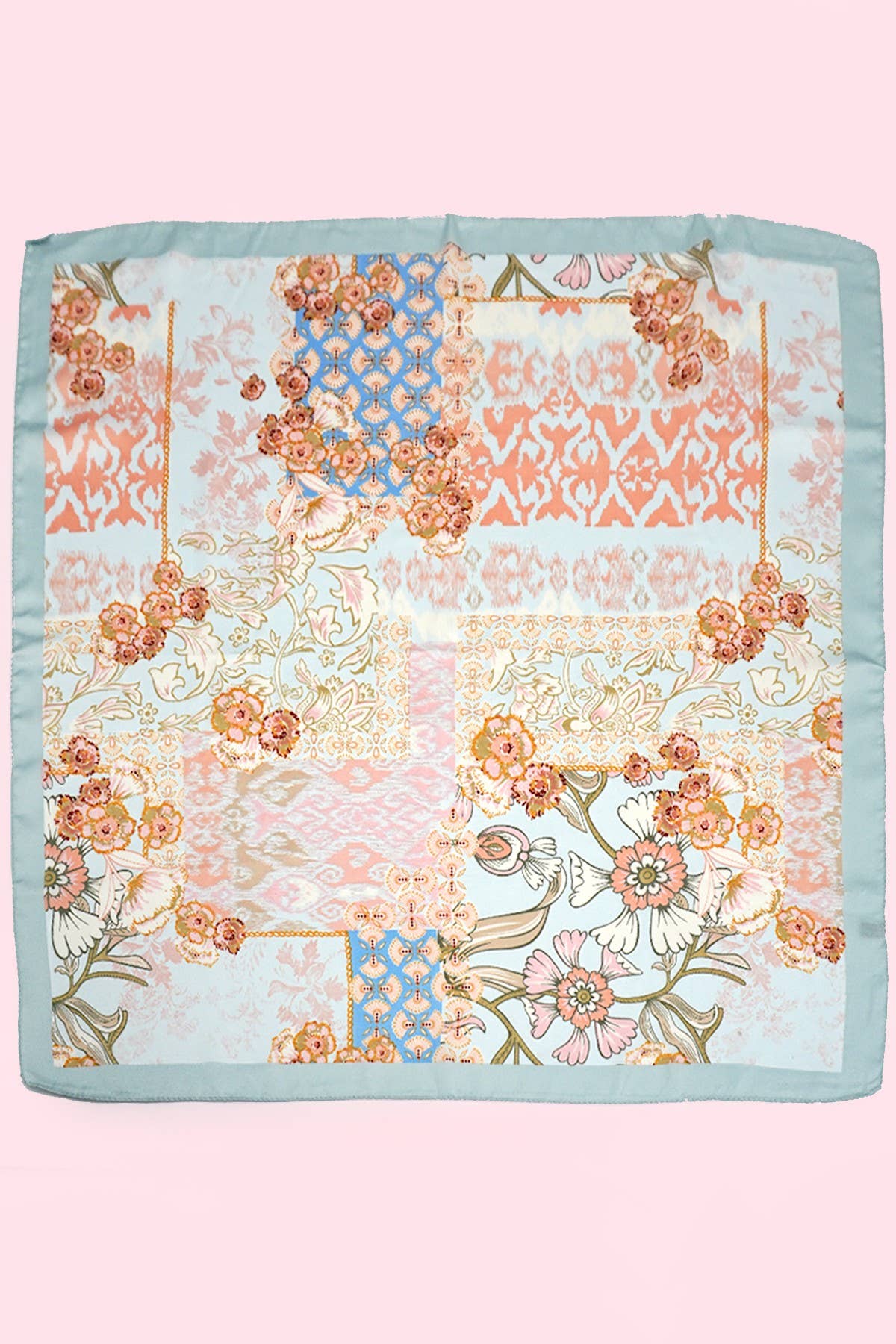 Large Floral Bandana Scarf