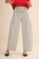 Polka Dot Pleated Barrel Pants - 3 Colors Available