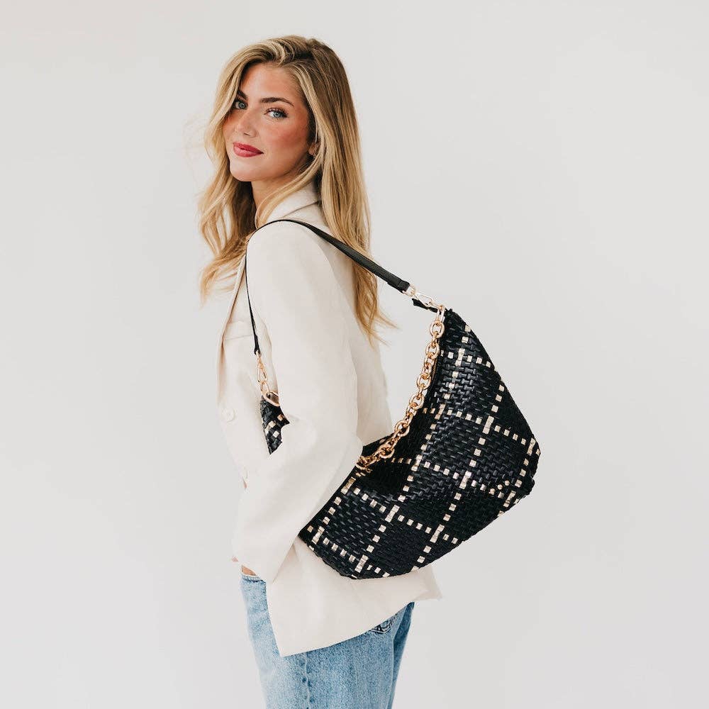 Sienna Slouchy Woven Shoulder Bag: 5 colors!