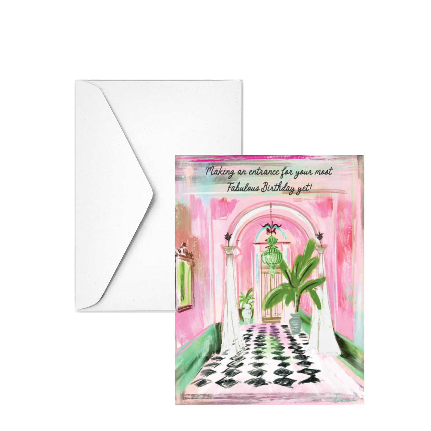 ENTRANCE BIRTHDAY - Note Card