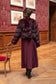 Solid satin pleated skirt