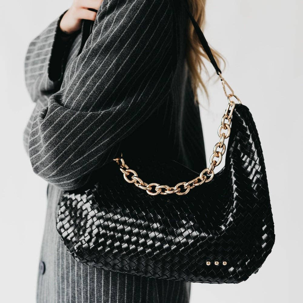 Sienna Slouchy Woven Shoulder Bag: 5 colors!