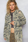 The Jodi Camo Cinched-Waist Utility Jacket