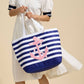 Anchor Striped Tote Bag: Two Colors