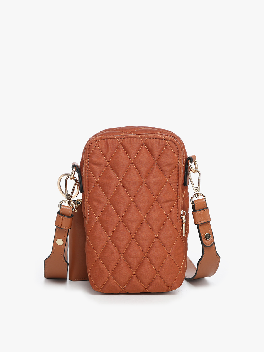 Quilted 3 Compartment Crossbody