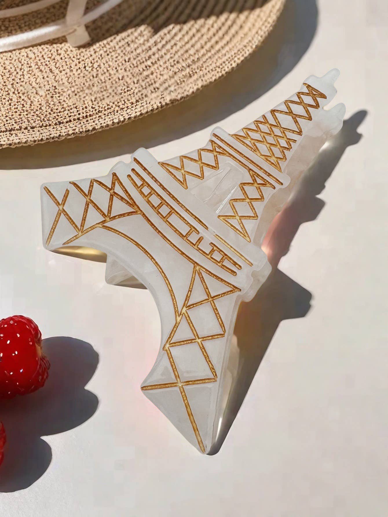 Eiffel Tower Hair Claw, Paris-Inspired Hair Accessory