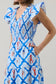 Lobster Bay Sunfire Tiered Midi Dress Pre Order