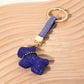 Bling Studded Dog Dangle Keychain / Bag Charm