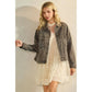 Leopard Printed Denim Jacket