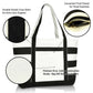 Ocean Sailboat Womens Embroidered Striped Tote Bag
